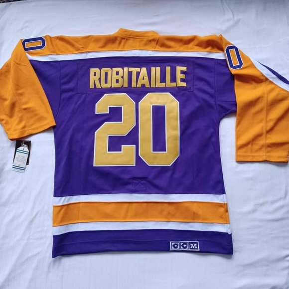 Los Angeles Kings Luc Robitaille CCM Reproduction Jersey NEW- Sz. 52 - Picture 7 of 10